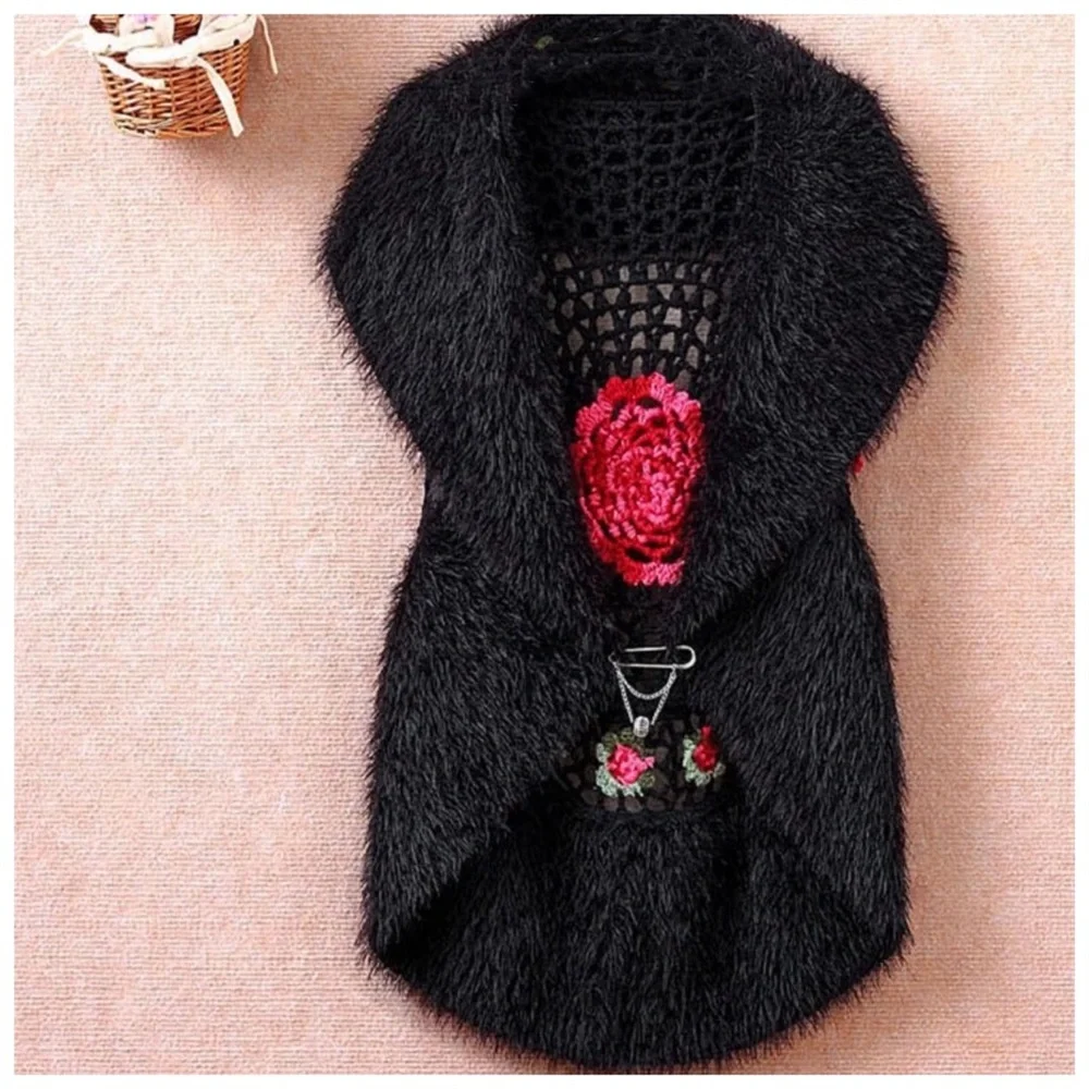 Crochet Soft Sweater Vest - Picture 6 of 12